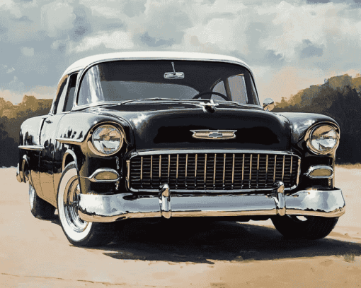 1955 Chevrolet Classic Car Diamond Painting