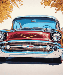 1957 Chevy Engine Diamond Painting