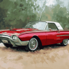 1963 Ford Thunderbird Classic Cars Diamond Painting