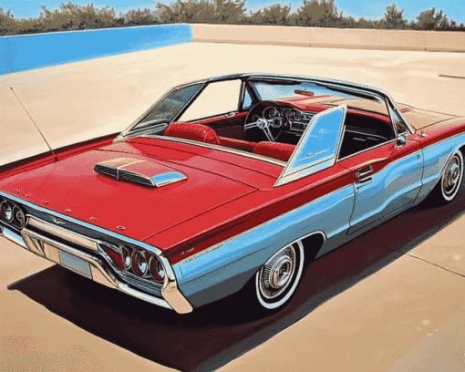 1963 Thunderbird Classic Car Diamond Painting