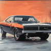 1968 Dodge Charger Classic Diamond Painting