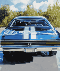 1969 Chevy Chevelle Engines Diamond Painting