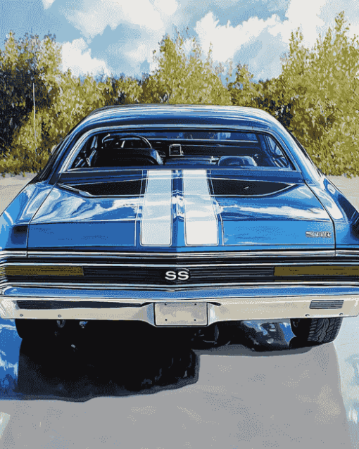 1969 Chevy Chevelle Engines Diamond Painting