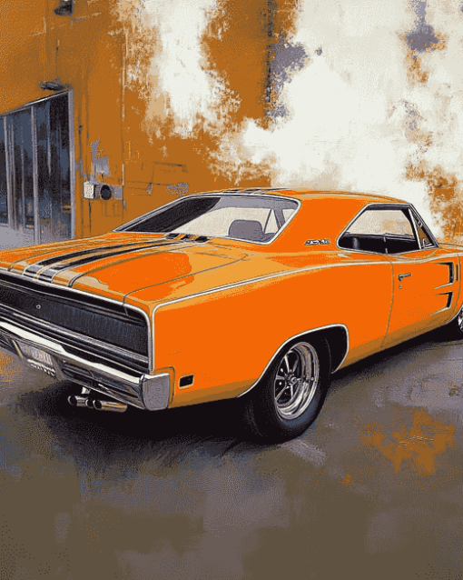 1970 Super Bee Muscle Car Diamond Painting