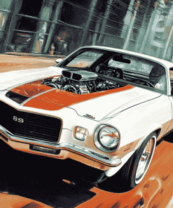 1972 Camaro Car Art Diamond Painting