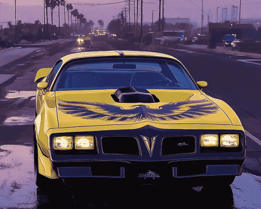 1978 Pontiac Trans Am Engine Diamond Painting