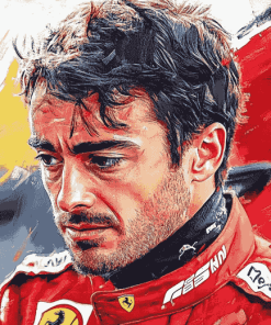 "Charles Leclerc Legendary Racing Diamond Painting"