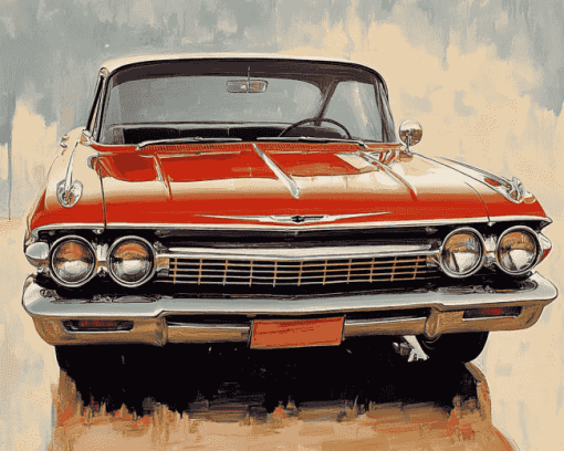 61 Impala Classic Car Diamond Painting