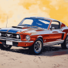 67 Mustang Fastback Engine Diamond Painting