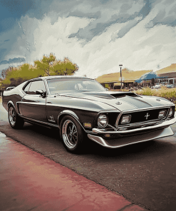 72 Mustang Classic Car Diamond Painting