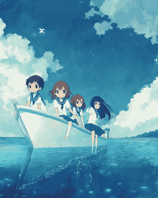 A Lull In The Sea Anime Diamond Painting