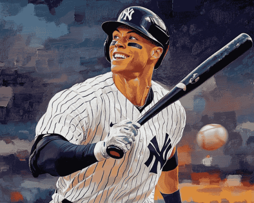 Aaron Judge Baseball Icon Diamond Painting