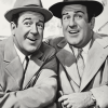 Abbot And Costello Black And White Diamond Painting