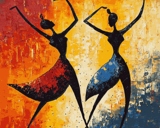 Abstract African Movement Diamond Painting