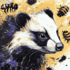 Abstract Badger and Bee Diamond Painting