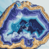 Abstract Blue Geode Diamond Painting