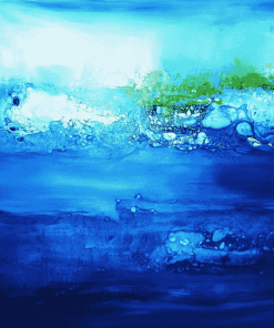 Abstract Blue Ocean Diamond Painting