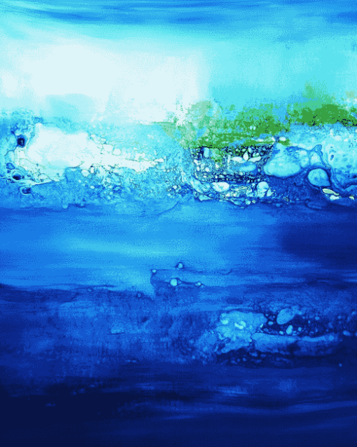 Abstract Blue Ocean Diamond Painting