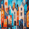 Abstract Buildings Diamond Painting