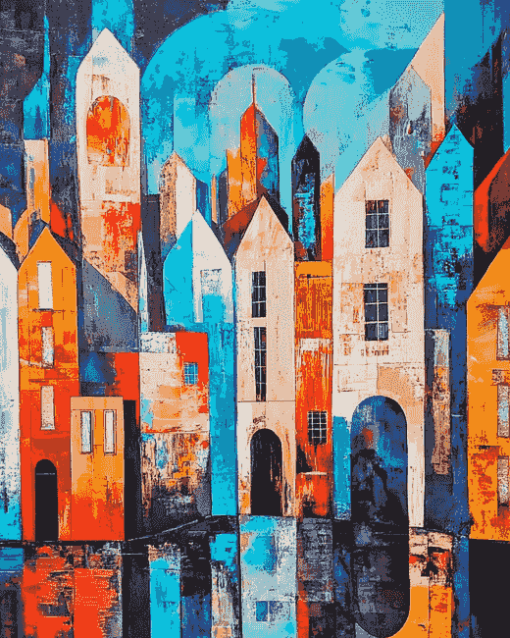 Abstract Buildings Diamond Painting