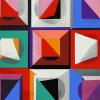 Abstract Cubism Vasarely Diamond Painting