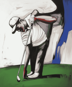 Abstract Golf Player Diamond Painting