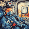 Abstract Paramedic Art Diamond Painting