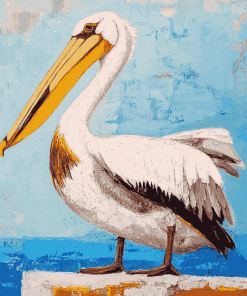 Abstract Pelican Diamond Painting