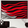 Abstract Red and White Diamond Painting