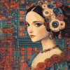 Ada Lovelace Vintage Lady Diamond Painting