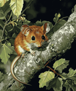 Adorable Dormouse Diamond Painting