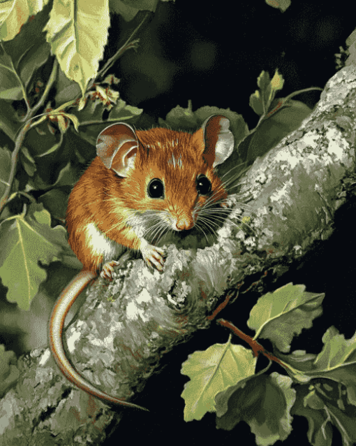 Adorable Dormouse Diamond Painting