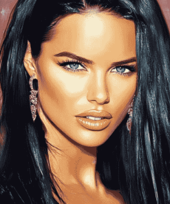 Adriana Lima Celebrity Diamond Painting