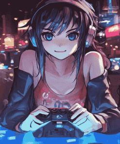 Aesthetic Anime Gamer Diamond Painting