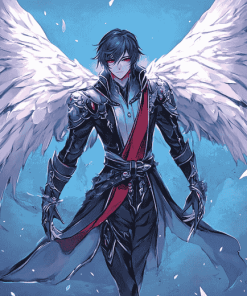 Aesthetic Anime Male Angel Diamond Painting