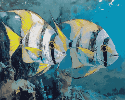 Aesthetic Atlantic Spadefish Diamond Painting