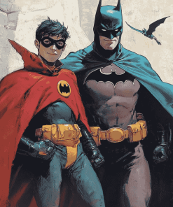 Aesthetic Batman and Robin Diamond Painting