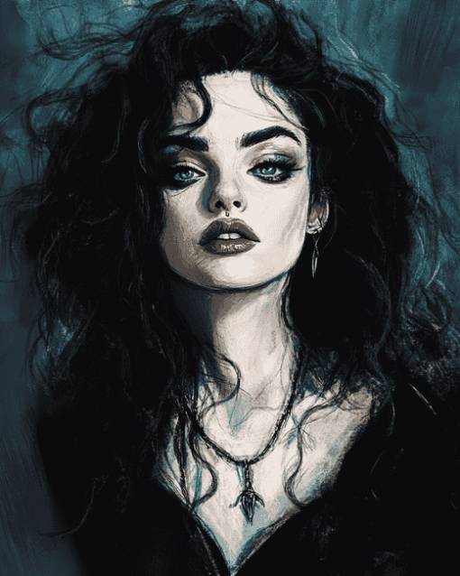 Aesthetic Bellatrix Lestrange Diamond Painting