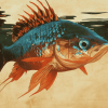 Aesthetic Bluegill Diamond Painting