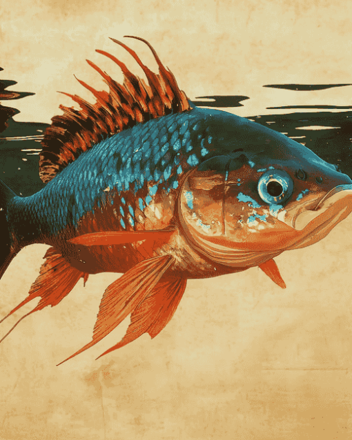 Aesthetic Bluegill Diamond Painting