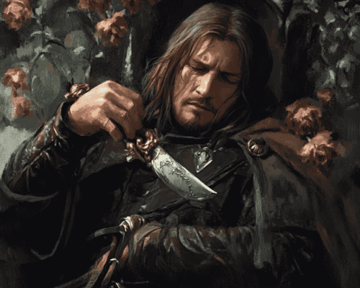 Aesthetic Boromir Fantasy Diamond Painting