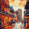 Aesthetic Bourbon Cityscape Diamond Painting