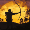 Aesthetic Bow Hunting Silhouettes Diamond Painting