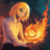 Aesthetic Calcifer Anime Diamond Painting