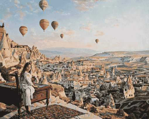 Aesthetic Cappadocia Landscape Diamond Painting