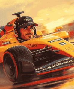 Aesthetic Carlos Sainz Jr Diamond Painting