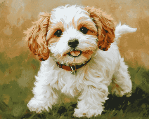 Aesthetic Cavachon Puppy Diamond Painting