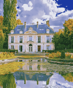 Aesthetic Chateau Bizy Giverny Diamond Painting