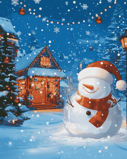 Aesthetic Christmas Animation Diamond Painting