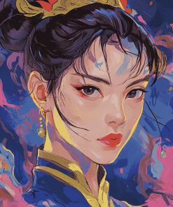 Aesthetic Chun Li Anime Diamond Painting